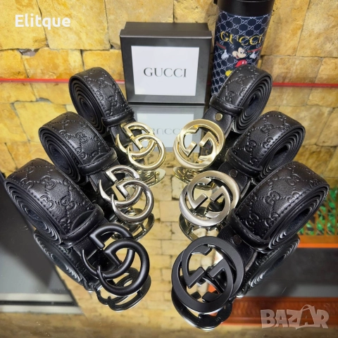 колани от естествена кожа в кутия Gucci , снимка 5 - Колани - 52907769