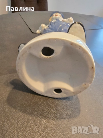 Голям порцеланов клоун, снимка 3 - Статуетки - 52406983