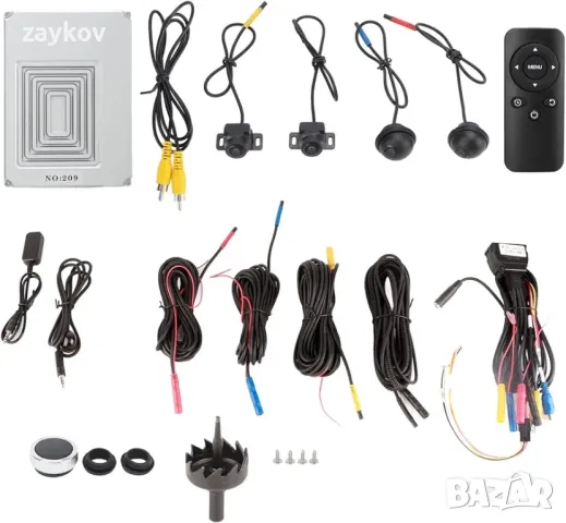 Универсална 360-градусова система за заобикаляща камера, водоустойчива система