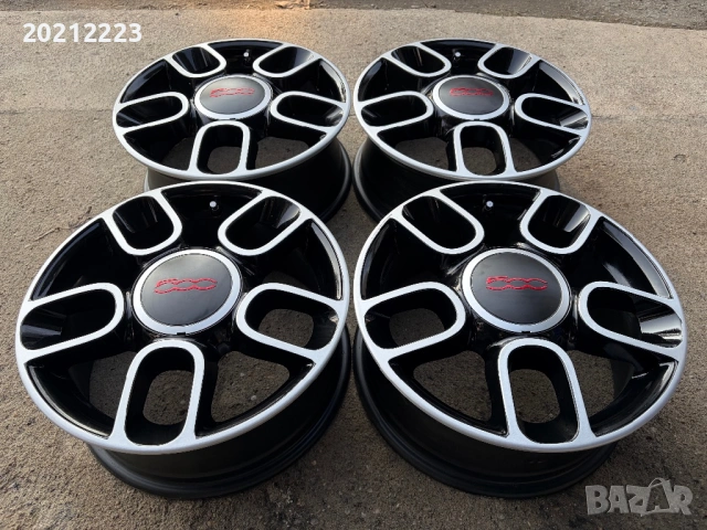 4 броя алуминиеви джанти за Fiat 500 15, снимка 4 - Гуми и джанти - 53131743