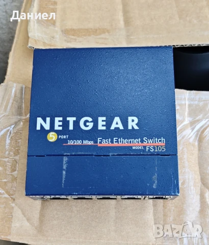 5 портов 10/100Mbit/s суич Netgear FS105, снимка 3 - Суичове - 51356603