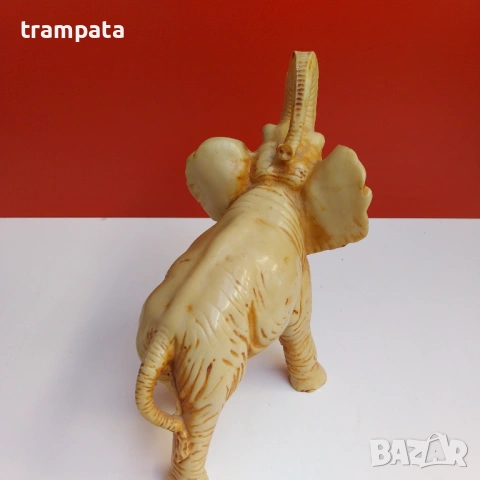 НАЙ ДОБРАТА ОФЕРТА Стара фигура на слон от  алабастър 25см., снимка 6 - Антикварни и старинни предмети - 53181815