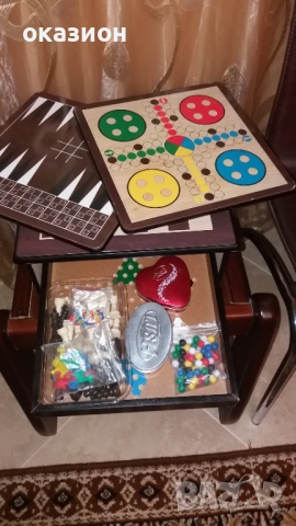 масичка, шах табла игри и стол за 50лв, снимка 3 - Маси - 52514063