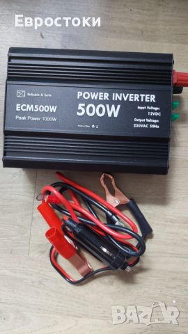 ECM 500 W модифициран синусоидален захранващ инвертор DC 12 V към AC 230 V, снимка 11 - Аксесоари и консумативи - 46574884