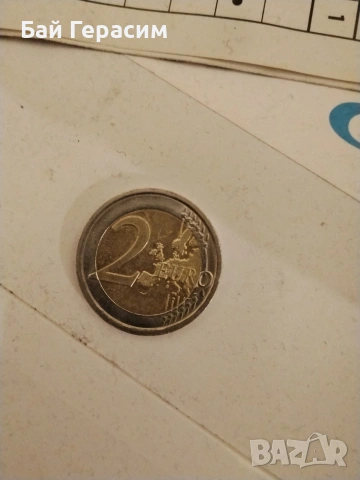 италианска възпоменателна монета 2 €, снимка 2 - Нумизматика и бонистика - 53445639