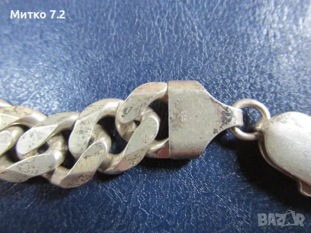 Сребърен ланец 3, снимка 4 - Колиета, медальони, синджири - 50429141