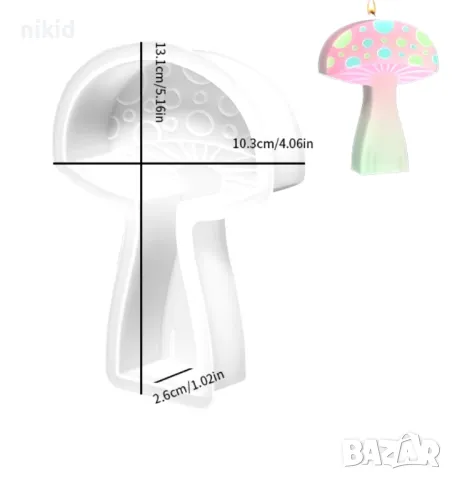 Висока Гъба дълбок силиконов молд форма фондан смола шоколад гипс свещ, снимка 2 - Форми - 47621091