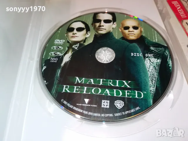 МАТРИЦАТА-ПРЕЗАРЕЖДАНЕ ДВД 1204251519, снимка 5 - DVD филми - 49870840
