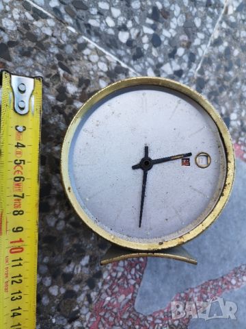 стар механичен часовник с будилник, снимка 2 - Антикварни и старинни предмети - 45493863
