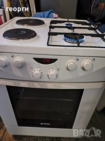 Комбинирана готварска печка Gorenje 60 см (ток и газ)