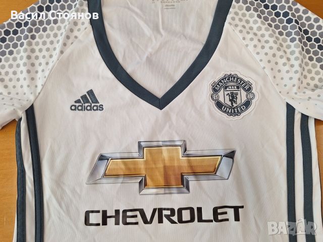 Манчестър Юн./Manchester Utd. #8 MATA adidas 2016-17г. - дамски размер XS, снимка 3 - Фен артикули - 46757778