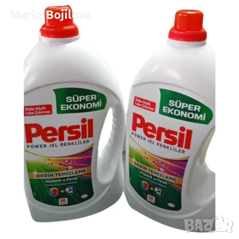 Течен перилен препарат Persil за цветно пране – 3,9 литра, 60 пранета, дълбоко почистване, снимка 2 - Други стоки за дома - 49767704