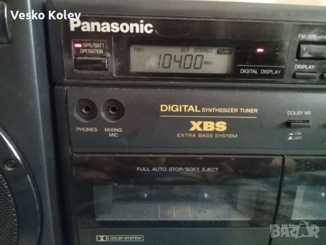Двукасетъчен радиокасетофон Panasonik, снимка 1 - Радиокасетофони, транзистори - 46475381