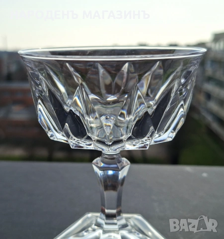 D'ARQUES - Френски кристал сервиз чаши кристални за десерти мелба сладолед шампанско 10 броя , снимка 7 - Други ценни предмети - 53701830