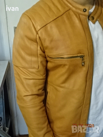 мъжко кожено яке, снимка 7 - Якета - 54288757