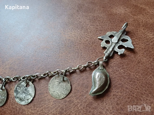 Кюстек(накит) за народна носия, снимка 7 - Антикварни и старинни предмети - 51243859