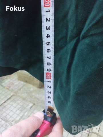 Кафтан Носия изработена от зелено кадифе и бродерия с сърма, снимка 8 - Антикварни и старинни предмети - 53469823