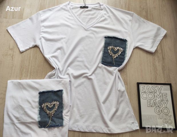 🔥🍋🔥🌞🍋🔥🔥🍸🛍️ Разпродажба на памучни тениски  2 броя  , снимка 5 - Тениски - 46435997