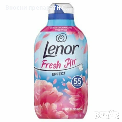Ленор Lenor Fresh Air Effect Pink Blossom Омекотител 55 пранета 