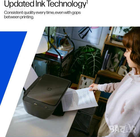 Многофункционален принтер HP DeskJet 2910, безжичен, цветен, снимка 7 - Принтери, копири, скенери - 53634486