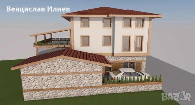 Уникален имот с готов проект за къща за гости – с. Долно Драглище, снимка 2 - Къщи - 51812950