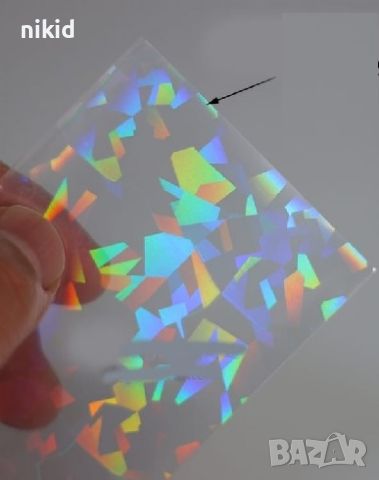 холограмно лазер мини стъкълца и пъстро трансферно фолио лента за нокти маникюр 100cmx4, снимка 2 - Продукти за маникюр - 17601677