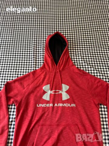 Under Armour LOGO Loose FIT мъжки памучен суичър размер Л , снимка 3 - Якета - 46600325