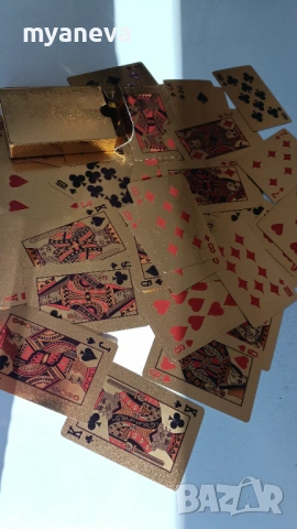 Луксозни карти за игра в златен десен. , снимка 3 - Други ценни предмети - 53527587