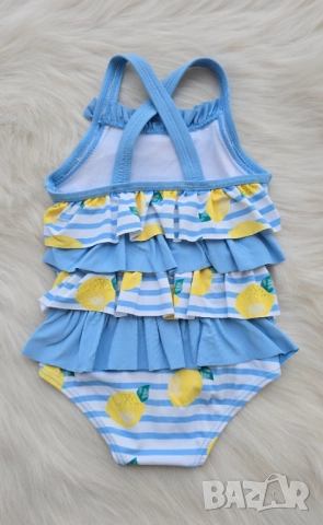 Бебешки бански на лимони Monsoon 6-12 месеца, снимка 3 - Бебешки бански - 51957103
