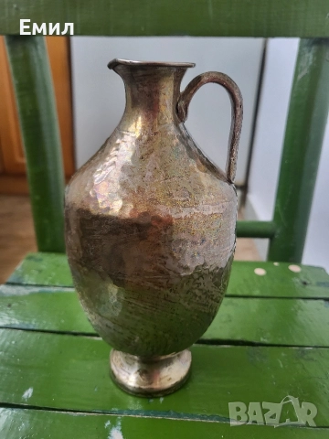 Антикварна сребърна каничка, снимка 2 - Колекции - 52623885