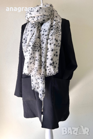 Нов черен тренчкот/пролетно палто и прекрасен шал Becksondergaard , снимка 4 - Палта, манта - 45069517