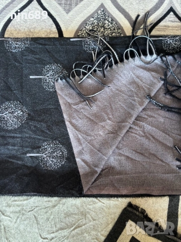 Двулицев шал от кашмир, снимка 2 - Шалове - 53771493