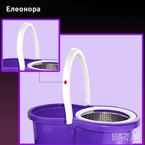 Моп за почистване на под - ламинат  - spin mop 360 , снимка 10 - Мопове, кофи, четки и метли - 47198287