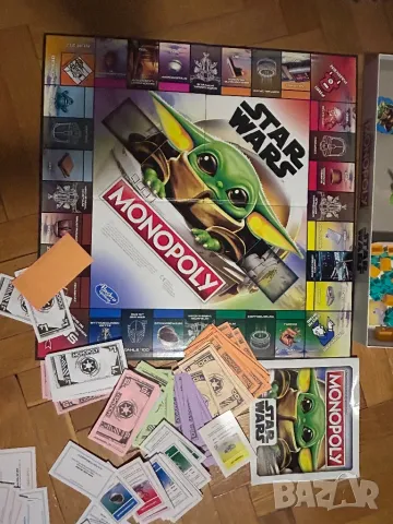 STAR WARS MANDALORIAN BABY YODA MONOPOLY детска игра на немски език монополи , снимка 3 - Образователни игри - 49916171