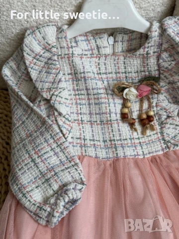 Лека и ефирна рокля с тюл, идеална за малки принцеси. 🌸 , снимка 2 - Бебешки рокли - 53824901