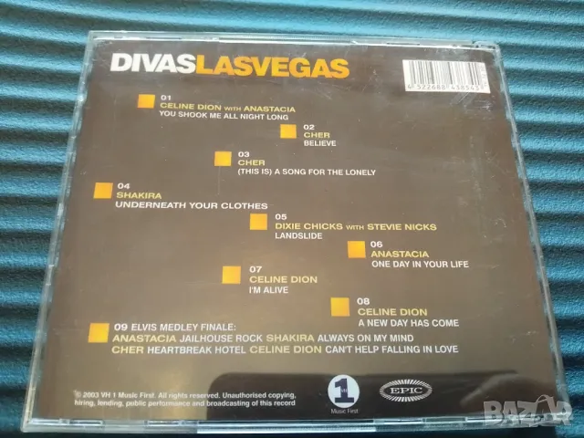 Divas Las Vegas - Celine Dion, Cher, Shakira - матричен диск музика, снимка 2 - CD дискове - 49269815