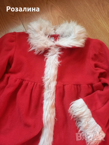 Коледна рокличка 122/128, полар, снимка 4 - Детски рокли и поли - 52855949