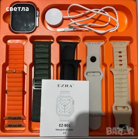 Стилен смарт часовник, Smart Watch Ezra, 5+1, снимка 2 - Смарт часовници - 49232767