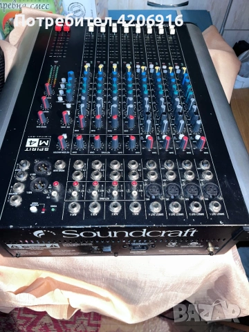 Soundcraft Spirit M4 пулт миксер, снимка 2 - Ресийвъри, усилватели, смесителни пултове - 53572821