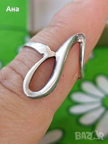 Красив сребърен пръстен , снимка 1 - Пръстени - 45469186