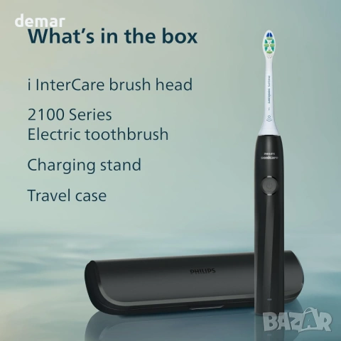 Електрическа четка за зъби Philips Sonicare серия 2000, черна, HX4023/02, снимка 8 - Други - 53706404