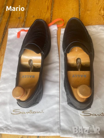 Santoni мъжки обувки 44, снимка 5 - Мокасини - 51083186