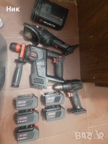 Безчеткови машини Вюрт 18v