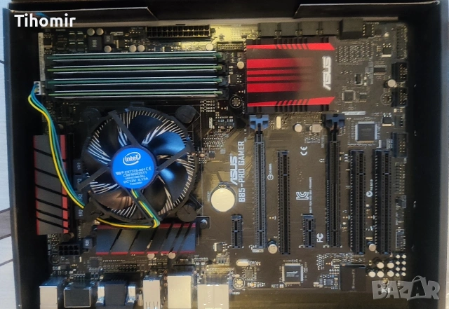 Комплект: MB ASUS B85-PRO GAMER, CPU i5-4690K 3,5GHz, RAM 2x2GB Samsung, снимка 2 - Дънни платки - 54243141