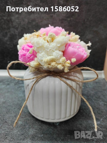 Букет от соеви свещи, снимка 15 - Други - 53156064