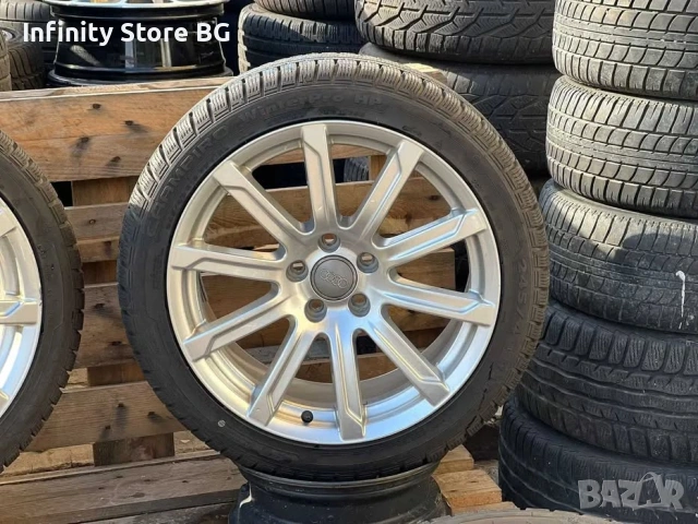 💎 Оригинални джанти Audi 18" + зимни гуми Champiro WinterPro – комплект 5x112, снимка 2 - Гуми и джанти - 53467266