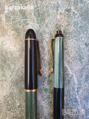 Златна писалка Pelikan Gunther 14k + Пиромолив + Калъфче, снимка 4 - Колекции - 45635337