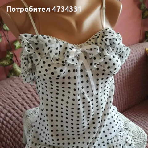 Рокля черно/бяла, снимка 3 - Рокли - 53476480