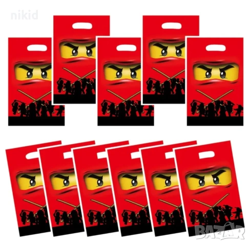 Нинджаго Ninjago 10 бр торбички за сладки подарък рожден ден парти, снимка 2 - Други - 53502235