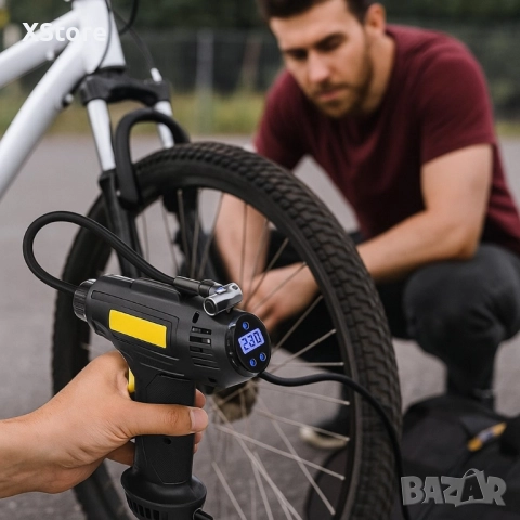 Безжичен дигитален компресор за автомобил, снимка 10 - Аксесоари и консумативи - 52458114